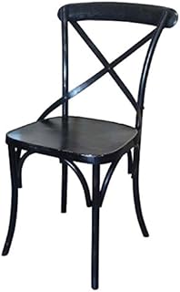 Better & Best Silla thonet de Hierro, Color Negro decapado, Metal, 42.00x52.50x88.00 cm