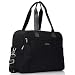 Lily & Drew Lightweight Travel Tote Crossbody Weekender Carry On 15.6" Laptop Bag for Women (Black)