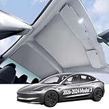 VION 2026-2024 Model 3 Pare-Soleil de Toit - Ajustement pr�cis, Occultation Totale (Compatible Uniquement avec Le Tesla Model 3 Highland 2026-2024 Fabriqu� dans Une Usine en Chine)