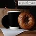 Coffee Cups with Lids | Disposable Insulated To Go Paper Coffee Cups for hot beverages | 12 oz perfect for cafe and bulk | 100 Pack – Black by Plentiware