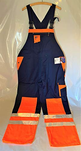 ENGEL Latzhose orange/marine Nr. 3605-425 Arbeitshose Arbeitsschutz Hose Arbeit, Größe:62