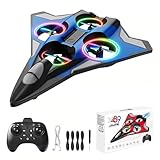 GoolRC RC Plane, 2.4GHz Remote Control Airplane, Foam RC Aircrafts Fighter Jet with 360 Flips, 3 Speed Switch, Headless Modes, Altitude Hold, One Key Take Off and Landing (Blue)