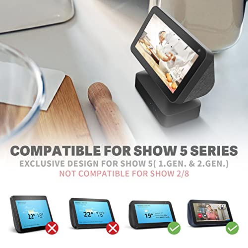 Base de bateria GGMM ES5 base para Alexa Echo Show 5, acessórios de alto-falante inteligente sem fio