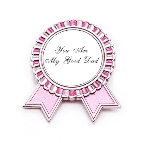 Broche Good Dad d'une finition métal rose M impeccable pour vestiaire masculin