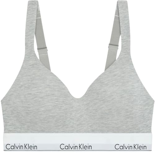 Calvin Klein Brassière Femme Lift avec Basque Emblématique, Gris (Grey Heather), M