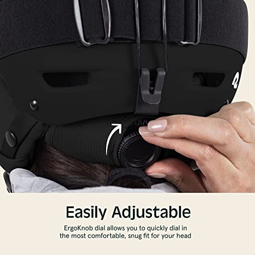 Retrospec Zephyr Ski & Snowboard Helmet For Adults - Adjustable With 9 Vents - Abs Shell & Eps Foam - Matte Black - Medium 55.5-59Cm #TOP2