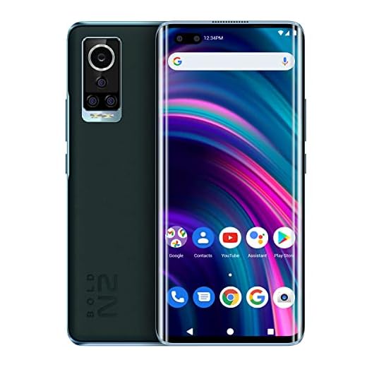 Bold N2 | 5G |2022| All Day Battery | Unlocked| 6.6” Full HD+ AMOLED Display| 256/8GB | Quad 64MP Main Camera| Dual 16MP Selfie| Cyprus Teal
