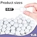DomeStar 1LB Glass Marbles Bulk, 0.63 Inch White Glass Beads Marbles for Vases Home Decor
