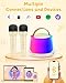 Mini Karaoke Machine for Kids, Portable Bluetooth Speaker with 2 Wireless Microphones and Led Light, Birthday Gifts for 4 5 6 7 8 9 10 11 12 Year Old Girl, Kid Karaoke Machine Toys, Beige