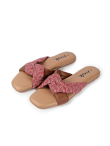 ZOUK Womens Jute Handcrafted Shimla Freesia Cross Sliders for casual work college - 37 (B0CDH669NL) Amazon Price History, Amazon Price Tracker
