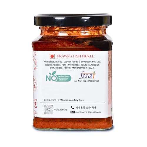 Mai's lonche | Prawns Fish Pickle |Ghar ka Achar | Kolambi Lonche | Mangalore |Goa | Marathi | Daily Pickles | |Healthy | No Preservative | Prawns Fish Pickle| - Mai's lonche - 250GMS Mai's lonche | Prawns Fish Pickle |Ghar ka Achar | Kolambi Lonche | Mangalore |Goa | Marathi | Daily Pickles | |Healthy | No Preservative | Prawns Fish Pickle| - Mai's lonche - 250GMS