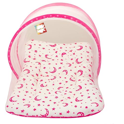 Baby Bed New Born Baby Bedding Set | Baby Bag | Carry Bag | Baby Bed | Mattress |Mosquito Net | Essentials | Carrier | Cotton (0-6 Months) (4PCS Set)