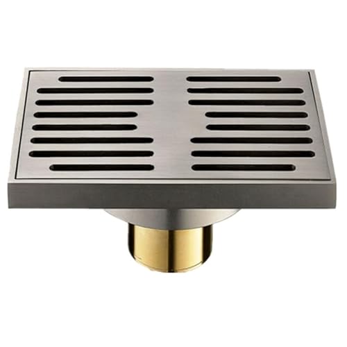 Floor Drain Arrival Brass Matte Square Style Floor Drainer Waste Bathroom Shower Drain
