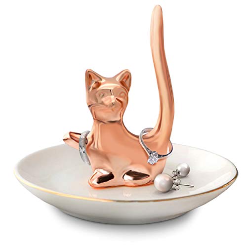 Ceramic Cat Ring Holder Ring Dish Rose Gold | Ring, Bracelet, Jewelry, Trinket Tray/Dish | Wedding Ring, Earrings, Diamond Ring & Engagement Ring | Office & Home Decor Ceramic Cat Ring Holder Ring Dish Rose Gold | Ring, Bracelet, Jewelry, Trinket Tray/Dish | Wedding Ring, Earrings, Diamond Ring & Engagement Ring | Office & Home Decor