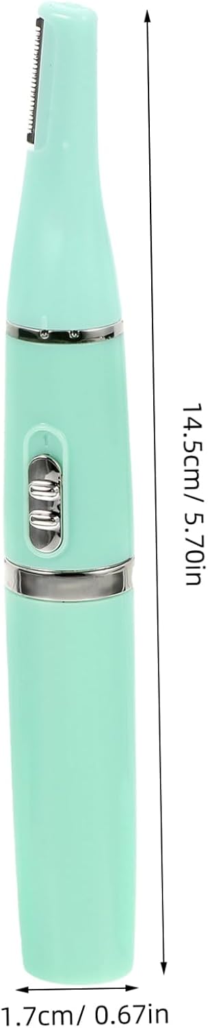 LIFKOME 1pc Rechargeable Eyebrow Trimmer Portable Hair Remover for Women USB Charging to Use for Facial Hair and Brow Grooming Green