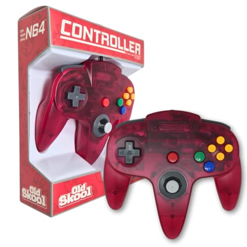 Old Skool N64 Wired Game Controller Joystick for Nintendo 64 - Watermelon
