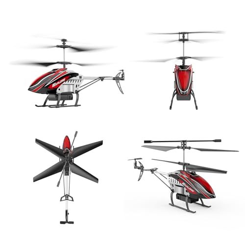 BUSSGO Remote Control Helicopter for Kids with 30Mins Flight(2 Batteries), 7+1 LED Light Modes, Altitude Hold, 3.5 Channel, Gyro Stabilizer,Remote Helicopter Toys for Boys and Girls