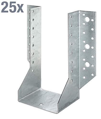 Joist Hanger Type A 100 x 200 mm / 25 STK. Oberflaeche: sendzimirverzinkt, Sendzimir-galvanised, 100 x 200 mm (25 Stk.) - Image 2