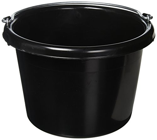 FORTEX INDUSTRIES N400-8BX 24 Pail, 8 Quart, Black