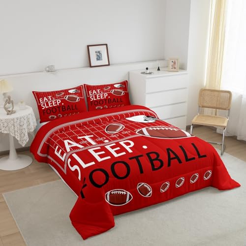 Image of Feelyou Football Bedding Set Full Size for Kids Teens