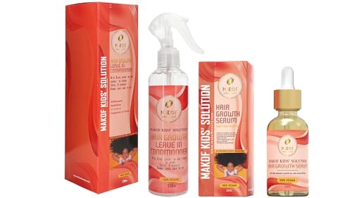 Curls Leave in Conditioner spray and Hair Oil for Kids with Coconut and Castor Oil. Everyday Moisturizer, Hair Detangler and Nourishing | Protect from pool damaged. 100% Natural & Vegan. Silicone-free