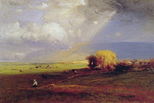 Peinture Poster Impression George Inness Graffiti Art Mural 60x90cm