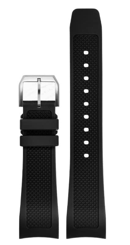 Bracelet caoutchouc 22mm anti-sueur pour montre Iwc IW390209 finitions courbes
