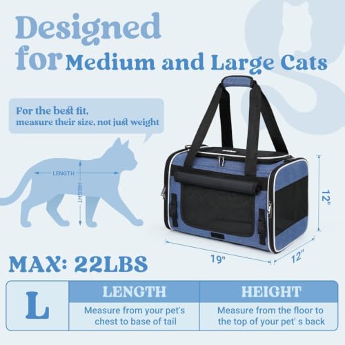 rabbitgoo Cat Carrier Soft with Rollable Flap, Travel Safe for Car Airline by rabbitgoo - Used condition - Image 9