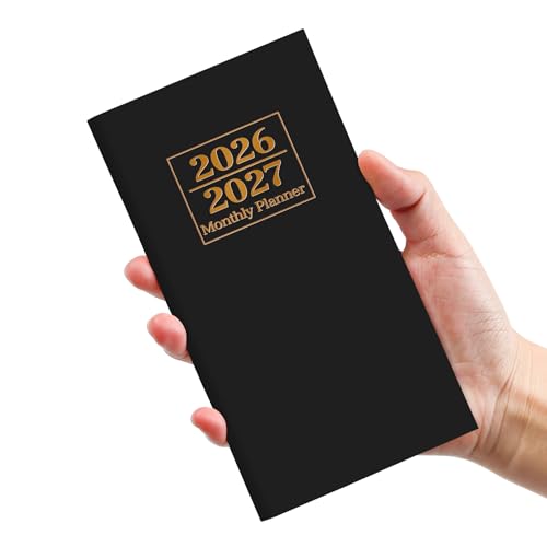 Pocket Calendar 2026-2027 for Purse, Two Year Monthly Planner Pocket Size, Jan 2026 to Dec 2027...
