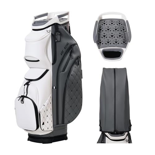 Ask Echo Soundless Cart Golf Bag In Grey White