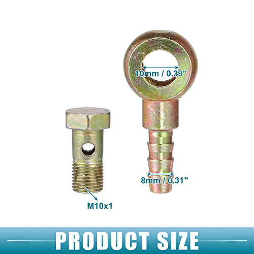 QUARKZMAN M10x1 8mm Banjo Tubo Ardiglione Bullone