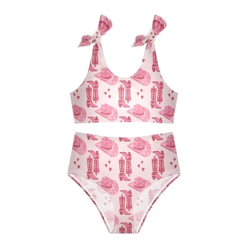 CaTaKu Cute Hawaiian Girls Bathing Suit Toddler Girl Swimsuit Bikini Set for Girls Swimwear Two Piece Size 3-12T4