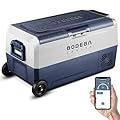 BODEGACOOLER 12 Volt Car Refrigerator,38 Quart Portable Freezer,Car Fridge Dual Zone APP Control,36L -4?-68? Electric Compressor Cooler 12/24V DC and 100-240V AC for RV,Travel,Camping,Road Trip