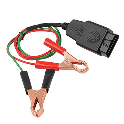 OBDII Memory Saver Connector OBD2 Auto Car Memory Saver Connector ECU Emergency Power Protector with Two 2 Alligator Clips