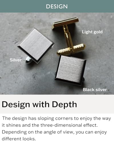 [TAVARAT] Cufflinks for Men cuff links mens Black Silver Light Gold Tps-1663