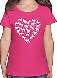 ✔️ SLIM FIT: Das einfarbige T-Shirt mit Print ist eng geschnitten. Um den Bauch herum ist es leicht tailliert, was das Oberteil casual und modern aussehen lässt. Mit einer Grammatur von 150 g/m³ (bei dem weißen Shirt 145 g/m³) ist das Shirt mit Aufdruck besonders leicht. Es ist somit bestens als Sommer Outfit oder auch zum Sport geeignet. Mädchen lieben diesen Fun-Look und fühlen sich in diesem Kurzarmshirt garantiert wohl!