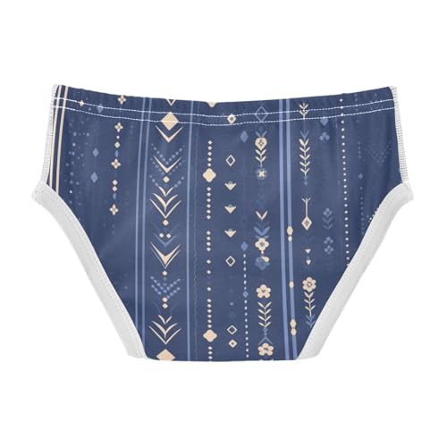 KLL Navy Blue Stripes Baby Boys Cotton Boxer Briefs Cute Undies2