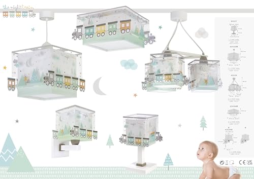 Lampe de chevet enfant train Dalber cadeau de naissance idéal - 6