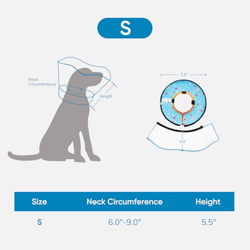 Image of Supet Sponge Dog Cone Collar Stop Licking After Surgery, Dog Donut Collar
