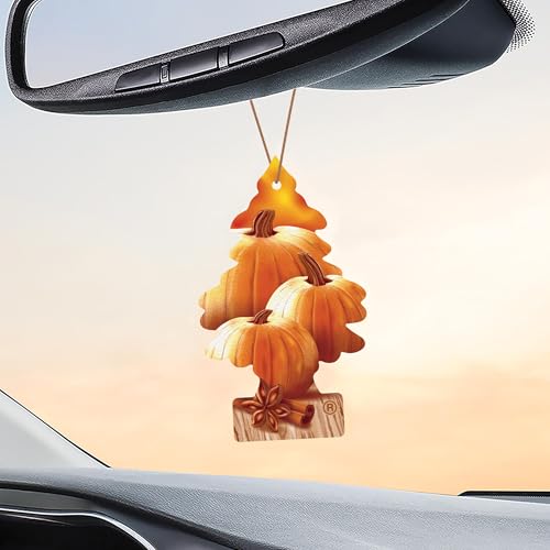 Image of LITTLE TREES Car Air Freshener | Hanging Tree Provides Long Lasting Scent for Auto and Home | Warm Pumpkin Spice, 24 Air Fresheners