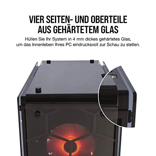 Corsair Crystal 570X RGB PC-Gehäuse, Mid-Tower ATX mit Glas-Seiten