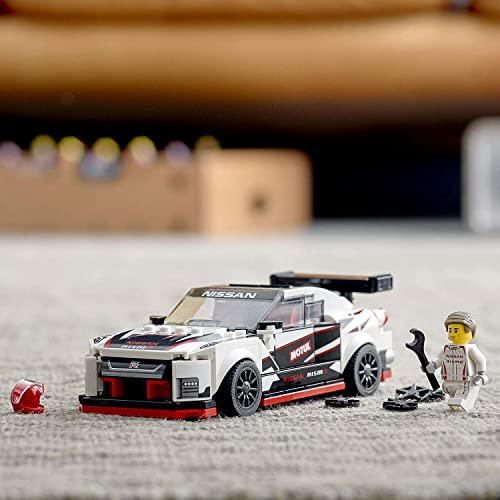 LEGO 76896 Speed Champions Nissan GT-R NISMO Rennwagenspielzeug mit Rennfahrer Minifigur, Rennfahrzeuge Bausets – Ansicht 4