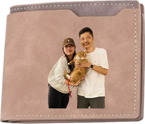 Personalized Photo Wallet Custom Engraved Wallet Gifts For Men Husband Dad Son Groomsmen Personalized Gifts