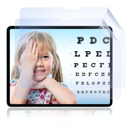 Image of IPROKKO 2 Pack Anti Blue Light Screen Protector Compatible with iPad Air 13 Inch 2026 /2025 /2024 (M4 /M3 /M2, 8th /7th /6th Gen), Matte Anti Glare Blue Light Filter Eye Protection Cover and Bubble Free Nano-Installation