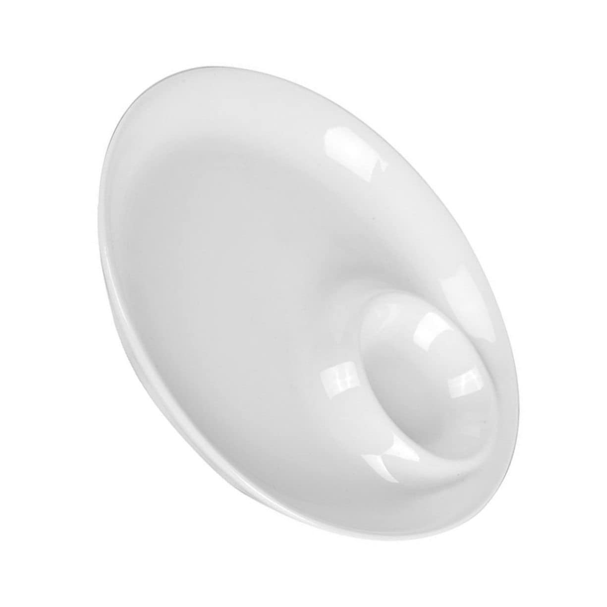 IMIKEYA Ceramic Dish Plate 1pc Restaurant Salad Plate Home Tableware Food Serving White