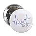 CafePress Aunt To Be (Blue Script) Button 2.25