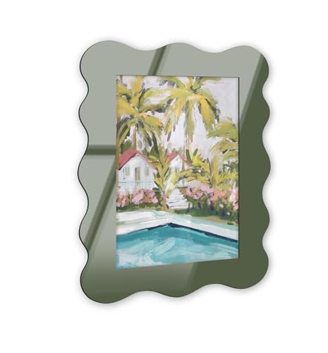 Summer House Coastal Wall Art – Olive Curvy Acrylic Wall