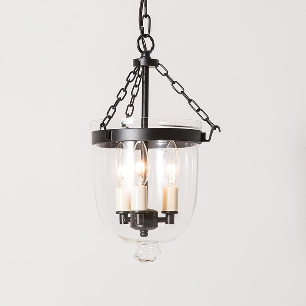 Luminaire suspendu noir mat et or style ferme moderne avec grands globes en verre