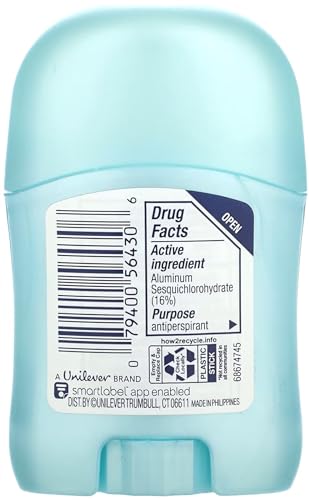 Degree Women’s Travel Deodorant Shower Clean 18-Pack – 72H Body Heat Activated Mini Antiperspirant, 0.5 Oz Ea