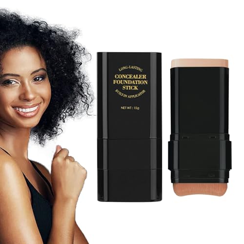 Foundation Stick - Base En Crema De Cobertura Total 15 G, Modulable Con Excelente Efecto Hidratante | Barra Maquillaje Cómoda, Práctica Y Que Ahorra Espacio Para Una Piel Impecable, Base Facial Fácil
